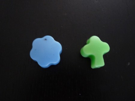 €0,30 ps, 4 voor €1,00 (te combineren met fruit/beren/ster/maan)